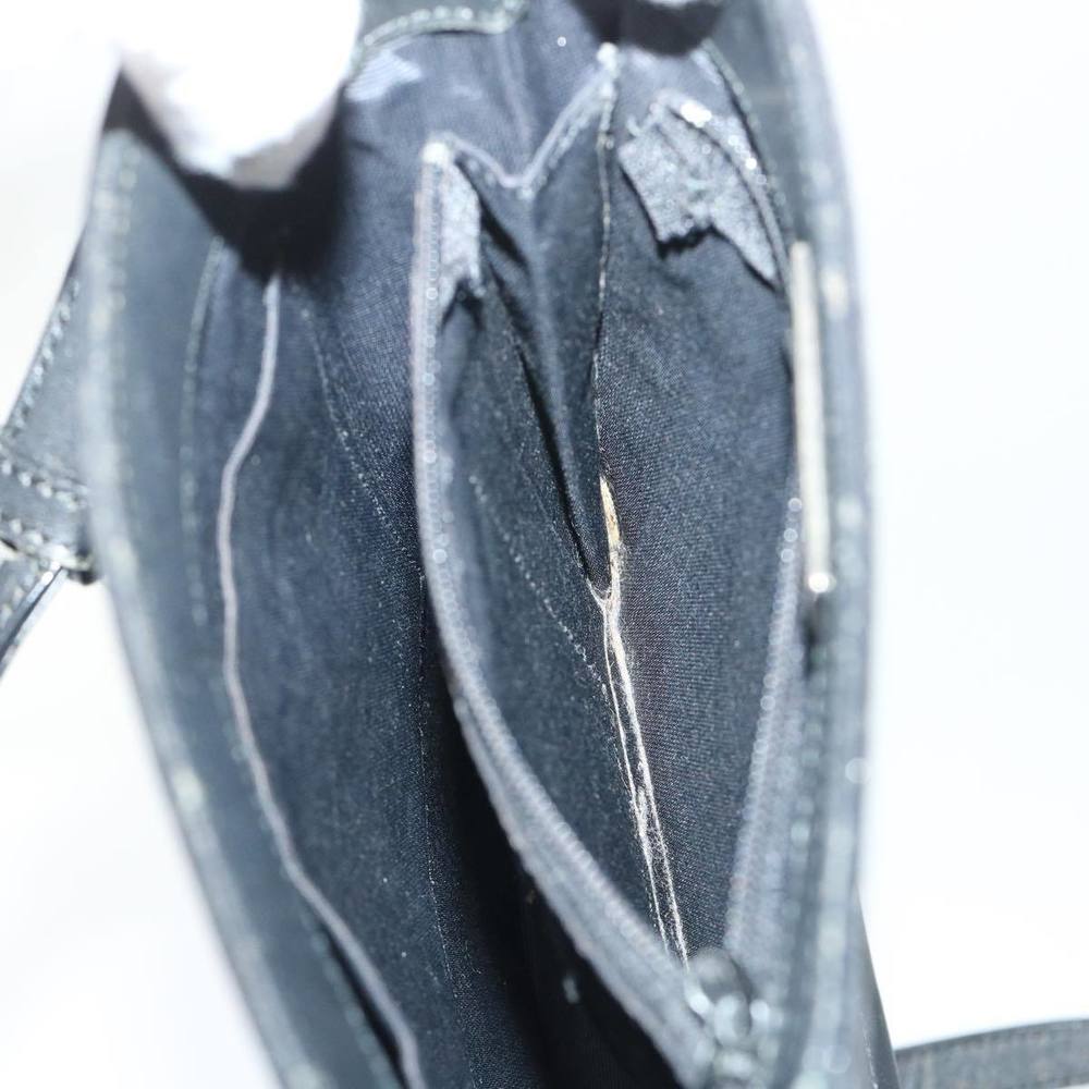 BURBERRY Shoulder Bag Leather Suede Black Auth bs7703 - Picture 12 of 16